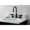 Kingston Brass KS2980PKL Duchess Widespread Bathroom Faucet W/Brass Pop-Up, Matte Blk KS2980PKL - alternate 3